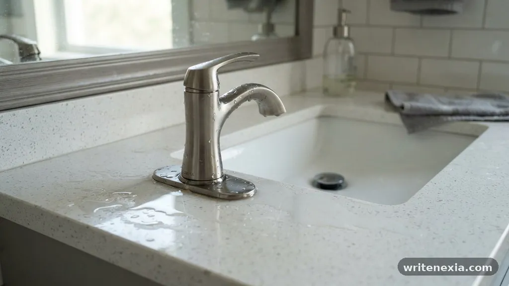 Why Is Water Pooling Around the Faucet Base on Your New Vanity Top?